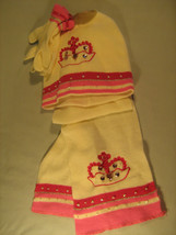 ON THE VERGE 3 Pc Hat, Glove &amp; Scarf Set AGES 4-14 [Y34] - £10.04 GBP
