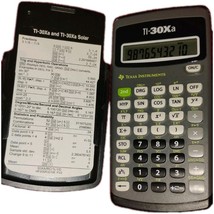 Texas Instruments TI-30Xa Scientific Calculator Solar Powered Tested - $9.30