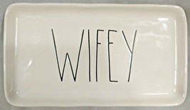 Rae Dunn LL Font “WIFEY” Farmhouse Style Rectangle Tray Plate Dish  - £16.07 GBP