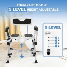 Ceyodo Shower Chair for Inside Shower, Shower Seats for Adults 4 Height ... - €31,71 EUR