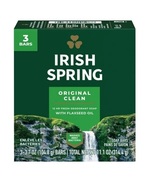 Irish Spring Original Clean Fresh Deodorant Soap - 3 Pack - 3.7 oz each Bar - $13.37 CAD