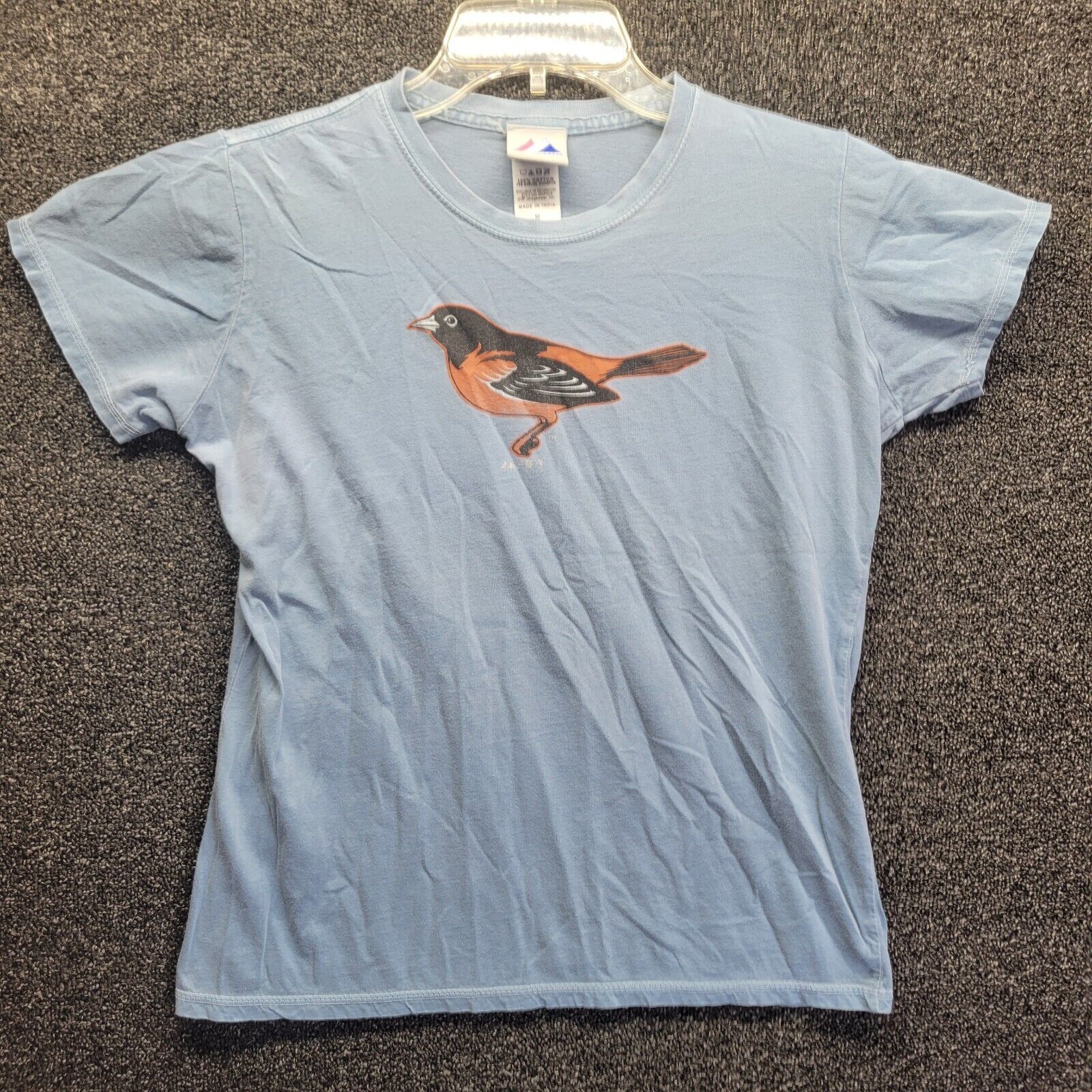 Primary image for Majestic Women's Sz M Baltimore Orioles Bird T-Shirt Teal Blue/Green