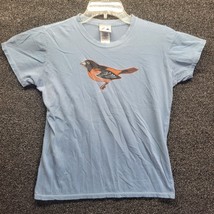 Majestic Women&#39;s Sz M Baltimore Orioles Bird T-Shirt Teal Blue/Green - £12.08 GBP