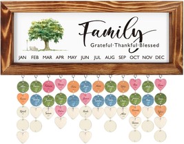 Toarti Family Tree Birthday Plaque With Tags (15.8 X 6.3), Birthday Hanging - $39.98