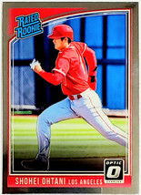 Shohei Ohtani Rookie &quot;Running&quot; Variation &quot;Rated Rookie&quot; 2018 Donruss Optic - £119.86 GBP