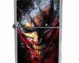 Scary Joker Grin Rs1 Flip Top Dual Torch Lighter Wind Resistant - $16.78