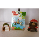 Miniature Fairy &amp; Garden House Figurines Mushroom&#39;s , 5 Piece Set NEW - £6.99 GBP