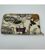 Sakroots Artist Circle Coated Canvas Zip Around Accordian Wallet Peace N... - $361.75 MXN