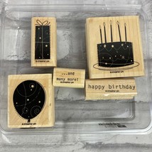 Stampin Up Set of 5 Birthday Whimsy New Cake Balloon Presents Gifts Candles - $8.28 CAD