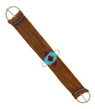 Western Saddle Tack 17-Strand Brown Cotton Acrylic Aztec Cinch 9798 - $21.99