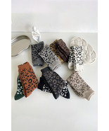 White Leopard Ribbed Edge Tube Socks - $77.91 MXN
