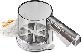 ‌3 Cup Flour Sifter, Sifter for Baking Sifter Handheld Baking Sieve Food... - $22.52