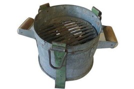 Outdoor Party Barbecue Iron Angeethi Coal &amp; Wood Fire Indian Portable Brazier Us - £39.76 GBP