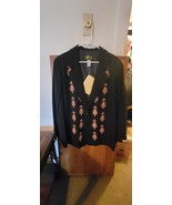 Bob Mackie Wearable Art Blazer With Embroidery Pattern - $104.05 CAD