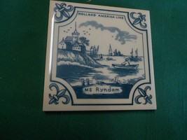 Great Collectible Tile- HOLLAND AMERICA LINE ...MS Ryndam - £11.92 GBP