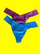 Hanky Panky 2 Panty Pack in Purple And Blue Standard Size Fits 4-14 NWT MSRP $48 - £31.64 GBP