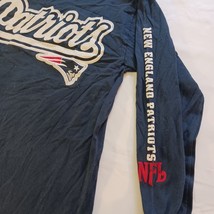 NFL Men’s New England Patriots Long Sleeve Blue Cotton T-Shirt Medium M image 4