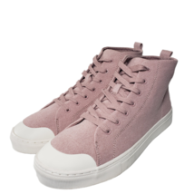 Universal Thread Women Pink Lace Up High Top Sneakers Casual Ankle Shoes Size 10 - £26.89 GBP