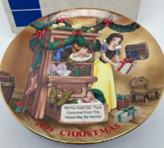 Disney Snow White And The Seven Dwarfs 1994 Christmas Dreams Grolier Plate - £7.41 GBP