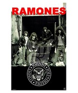 RAMONES 1975 ERA GROUP POSTER BW NYC PUNK ROCK BAND FUNKY 2014  OOP JOHN... - $11.20