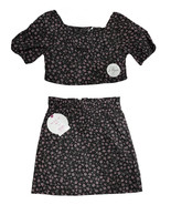 Japna Kids Girls 2 Pieces Set - Skirt &amp; Cropped Off Shoulder Floral Top ... - $33.93 CAD