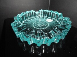 Luminoso  Teal / Blue Glass Ashtray by Rocky Patel 10" Diameter NIB image 3