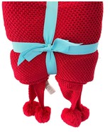 Martha Stewart Collection Pom Pom Solid Throw, 50&quot; X 70&quot; - Red RETAIL: $... - $93.24 CAD