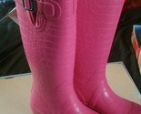 JOULES WELLIES Women&#39;s Rain Boots Weather Shoes PINK NEW US SIZE 7 SHIPS... - £37.16 GBP