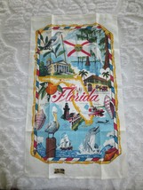 Nos Kay Dee Hand Prints Florida 100% Pure Linen Kitchen Towel - £9.42 GBP
