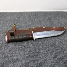 Kabar Hunting Knife Fixed Blade Stacked Leather Handle 6&quot; Blade 10.5 OAL... - £31.53 GBP