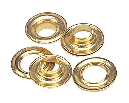 50 QTY-C.S. Osborne - No.G1-00 BRASS Grommets and Plain Washers,size 00.... - $9.95