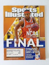 Sports Illustrated April 7, 2003 Carmelo Anthony Syracuse Basketball - 423 - £5.54 GBP