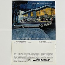 Vintage 1965 Mercury Magazine Print Ad Squaw Valley Lodge Tahoe City 10&quot; x 7&quot; - £5.29 GBP