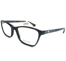 Guess Eyeglasses Frames GU2594 001 Black Blue Square Denim Gray 52-17-135 - £29.23 GBP