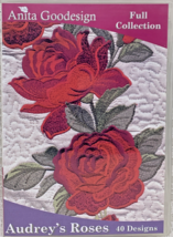 Audrey&#39;s Roses Embroidery Design Collection - Anita Goodesign CD (58AGHD) - £12.14 GBP
