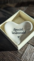 East of India Porcelain Heart Special Bridesmaid Porcelain Mini Dish in ... - $17.82