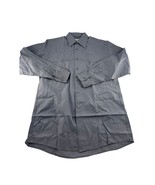 Calvin Klein Shirt Mens Size 15 32/33 Med Gray Button Up Long Sleeve Wor... - $11.76 CAD