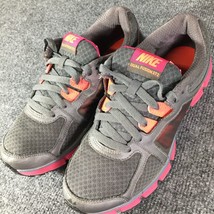 Nike Womens Shoes Size 8.5 Dual Fusion ST2 Gray Pink Lace Up Running Shoes - £12.86 GBP