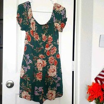 AMERICAN EAGLE women&#39;s Floral Multicolor Romper Size S World Shipping - £11.74 GBP