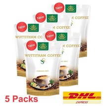 5 x Wuttitham Instant Coffee Health Weight Control Burn Anti Aging Slim ... - $79.14
