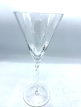 Mikasa Braid Clear Water Goblet Blown Glass 9 1/4&quot; Elegant Vintage 1987 ... - £19.45 GBP