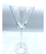 Mikasa Braid Clear Water Goblet Blown Glass 9 1/4&quot; Elegant Vintage 1987 ... - £19.48 GBP