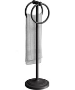 Bgl Free Standing Towel Racks For Bathroom With Weighted Base, Matte Bla... - £35.08 GBP