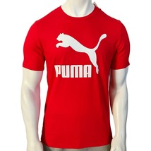 NWT PUMA MSRP $42.99 BIG CAT LOGO MENS RED CREW NECK SHORT SLEEVE T-SHIR... - $22.99