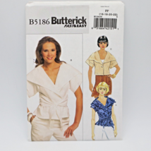 Butterick 5186 Misses Loose Fitting Wide Collar Top Sash Wrap SZ 16-22  Uncut - $6.00