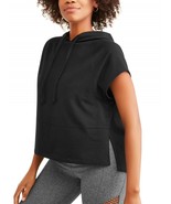 NWT! Women&#39;s BLACK XL (16-18) AVIA French Terry Short Sleeveless Crop Ho... - €10,34 EUR