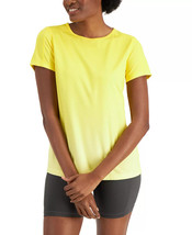 Womens Rapidry Fitted Mesh Top Sunset Lemon Size Small ID IDEOLOGY $19 -... - £4.24 GBP