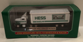 NEW 2006 Hess Miniature 18 Wheeler &amp; Racer - $14.50