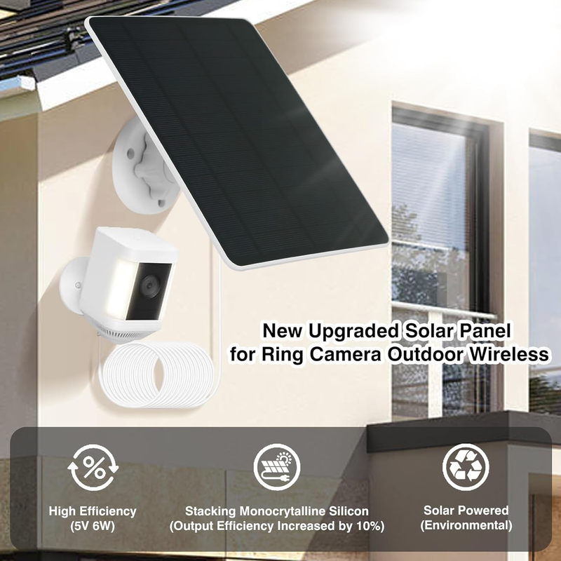 Solar Panel for Ring Camera, Compatible with Ring Spotlight Cam Battery/Plus/Pro Item image 3
