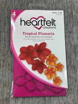 Heartfelt Creations Tropical Plumeria Metal Cutting Dies 4pc HCD1-7135 F... - $24.74